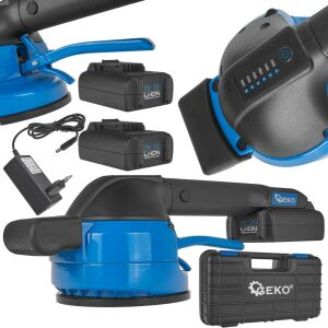 Vezeték nélküli rezgő tapadókorong csempék fektetéséhez - készlet töltővel és 2xAku 18V (4)