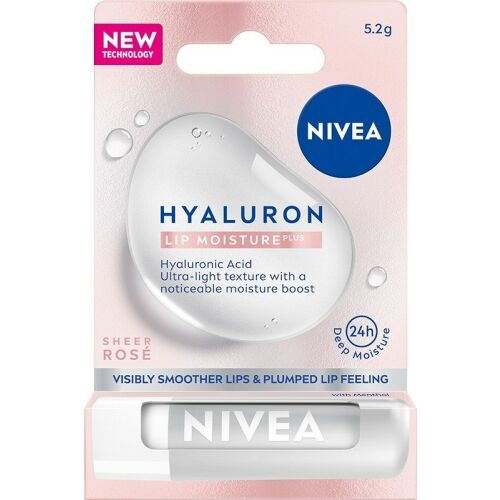 Nivea Hyaluron Lip Moisture Plus hidratáló ajakbalzsam - Sheer Rose 5.2g 132951409
