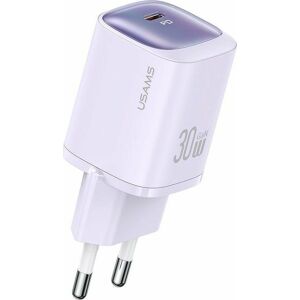 USAMS hálózati rendelés. CC251 30W GaN USB-C gyors töltés HC sorozat lila/lila CC251TC03