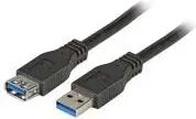 Cablu USB EFB USB-A - USB-A 1 m Negru (K5268SW.1)