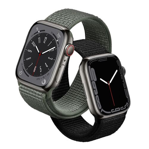 Crong Nylon - Sportszíj Apple Watchhoz 42/44/45/49 mm (katonai zöld) 132954862