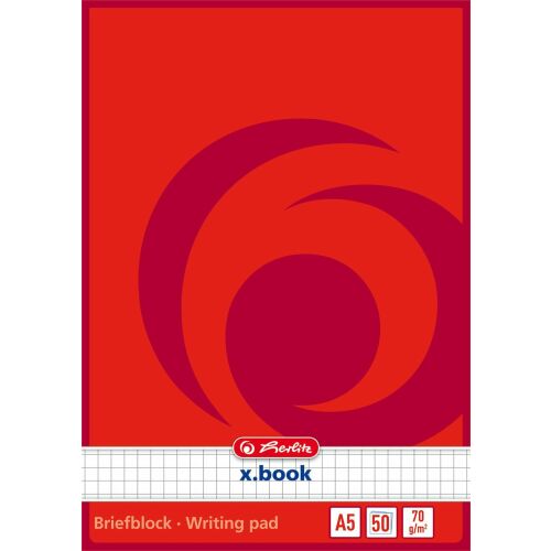 Herlitz Briefblock A5 70g/m  50 Bl. kariert kopfgeleimt 132957680