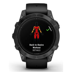 Garmin epix Pro Gen 2, 47 mm Okosóra, fekete szilikon szíjjal, pala szürke 132960063 - Okos eszköz