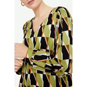 Comma Green Patterned Women's Dress – 34 126940482 - Comma