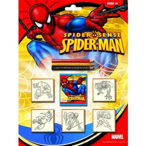 Pókember 5 db-os nyomda szett ceruzával