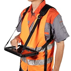 Ulefone Armor Pad 2 Holster Pro mit Schultergurt getragen - Tablet-Taschen