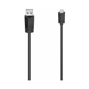 USB kábel Hama USB-A - microUSB 0,75 m Fekete (002006070000) 132966080 - USB kábel