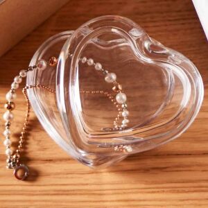 Leonardo Herzförmige Schmuckschatulle aus Glas - Ziergegenstände