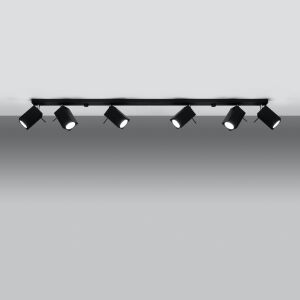 Merida 6xGU10 mennyezeti lámpa fekete Sollux SL.0460