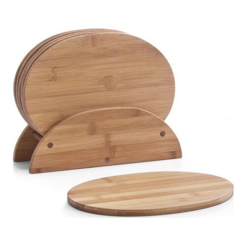 Zeller Küchenbrett-Set aus Bambus mit Gestell 132970569