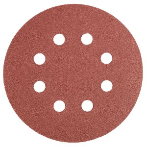 Discuri abrazive 125 mm, K120, 5 buc, cu 8 gauri 132971131 - Hârtii abrazive
