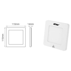 LED vonal Panel felületre szerelhető süllyesztett tartó Easy Fix 6W 4000K 470lm négyzet 3 év nyüzsgés.