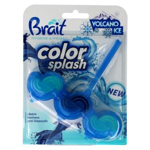Brait Hygiene & Fresh WC Cube 2 faze Color Splash pentru WC Volcano Ice 45g 132975492 - Produse de curățare pentru baie