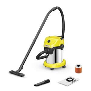Прахосмукачка за сухо и мокро почистване Karcher WD 3 S V-17/4/20, 1000W, жълта 43458376 - Машина за почистване