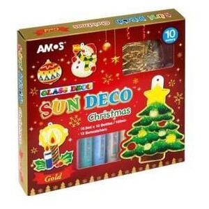 Ólomüveg festékek 10 szín+ólomüveg ablakok karácsony BN