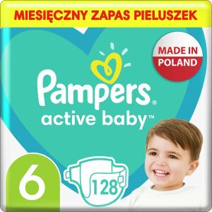 PAMPERS Scutece AB Marime 6, 13-18kg, 128buc 132982900 - Genti pentru scutece și Scutece bebelusi