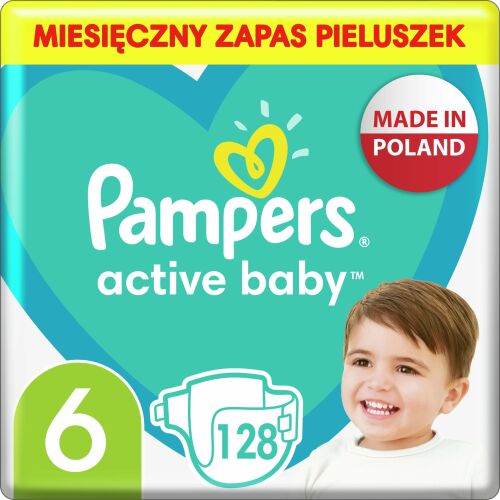 PAMPERS Scutece AB Marime 6, 13-18kg, 128buc 132982900