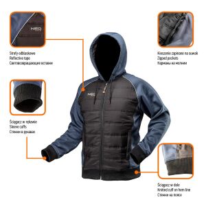 Neo Szigetelt Kapucnis Kötött Pulóver, M/50-es Méret 132983806 - NEO Tools