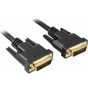 Cablu PremiumCord DVI-D - DVI-D 10m negru (kpdvi2-10) 138859340 - Cabluri DVI