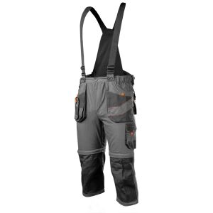 Pantaloni de lucru NEO Tools 6 în 1 Cotton Slim cu bretele, gri - NEO Tools