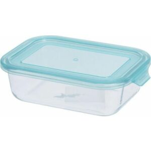 Recipient din sticlă pentru alimente Kiváló 630ml cu capac albastru - Recipiente de depozitare pentru bucătărie