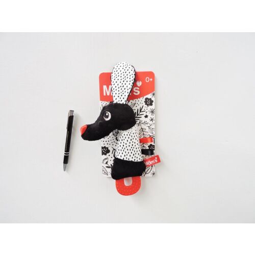 Jamiś piszczek z gryzakiem kontrastowy 132991665