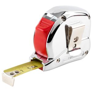 SOLA TRI-MATIC 5m mérőszalag króm házzal és övcsipesszel - Sola