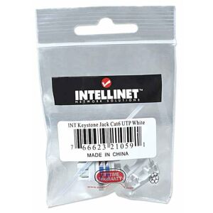 Modul Intellinet Keystone RJ45 UTP Cat6 alb 138957225 - Intellinet