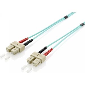 Equip Equip LWL Patchkabel SC->SC 30.00m Multimode Duplex OM3 turq 132997123 - Kabel sieciowy