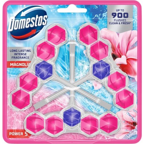DOMESTOS Power 5 Magnolia toalettkocka 3 x 50 g 132999013