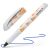 Grauer Rollerball Stift mit Pizza Design von Schneider