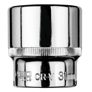 Klucz nasadowy Neo 31mm, napęd 1/2 cala, 6-kątny - Klucz do wtyczek