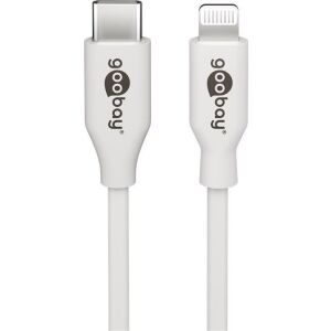 Cablu USB-C - Apple Lightning Plug Goobay, 2m, Alb 133006194 - Cabluri Lightning
