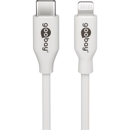 Kabel USB-C - Apple Lightning Plug Goobay Biały 2m 133006194