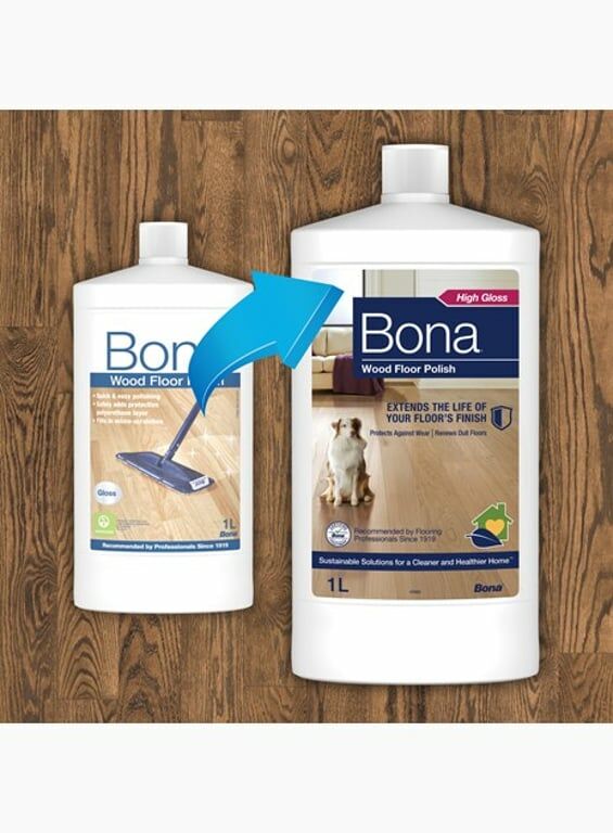 Bona Pasta do podłóg drewnianych wysoki połysk 1L