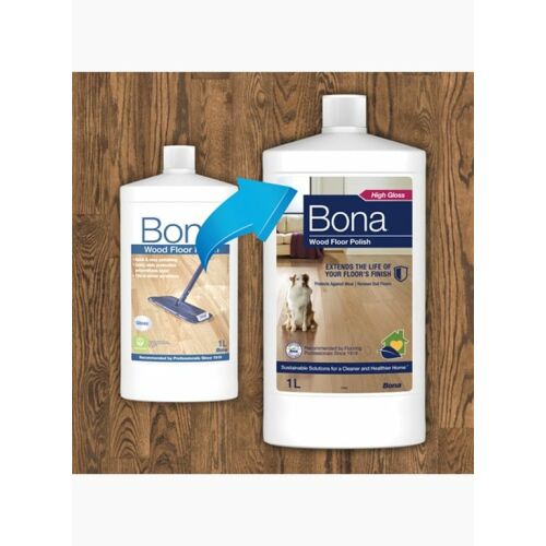 Bona Pasta do podłóg drewnianych wysoki połysk 1L 138957165