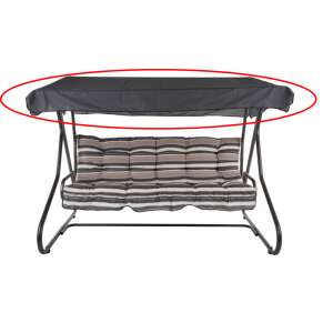 DAJAR Milano hintaágy tartalék tetőponyva, sötétszürke - Dajar