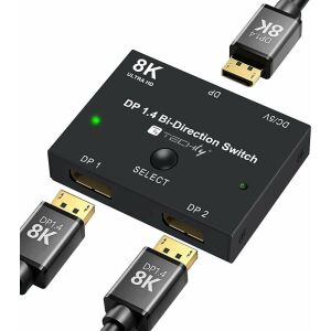 Kabel Techly Techly 4K Displayport 1.4 133009105 - Przełącznik KVM