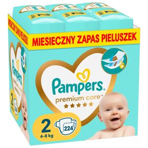 Pampers Premium Care Windeln 4-8 kg, Größe 2-MINI, 224 Stück 133013100 - Wickeltasche und Windeln