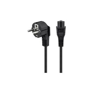 Kabel Goobay Kabel za napajanje (CEE/7/7 na Mickey), kutni 68004 1,8 m, crni 133017059 - Goobay
