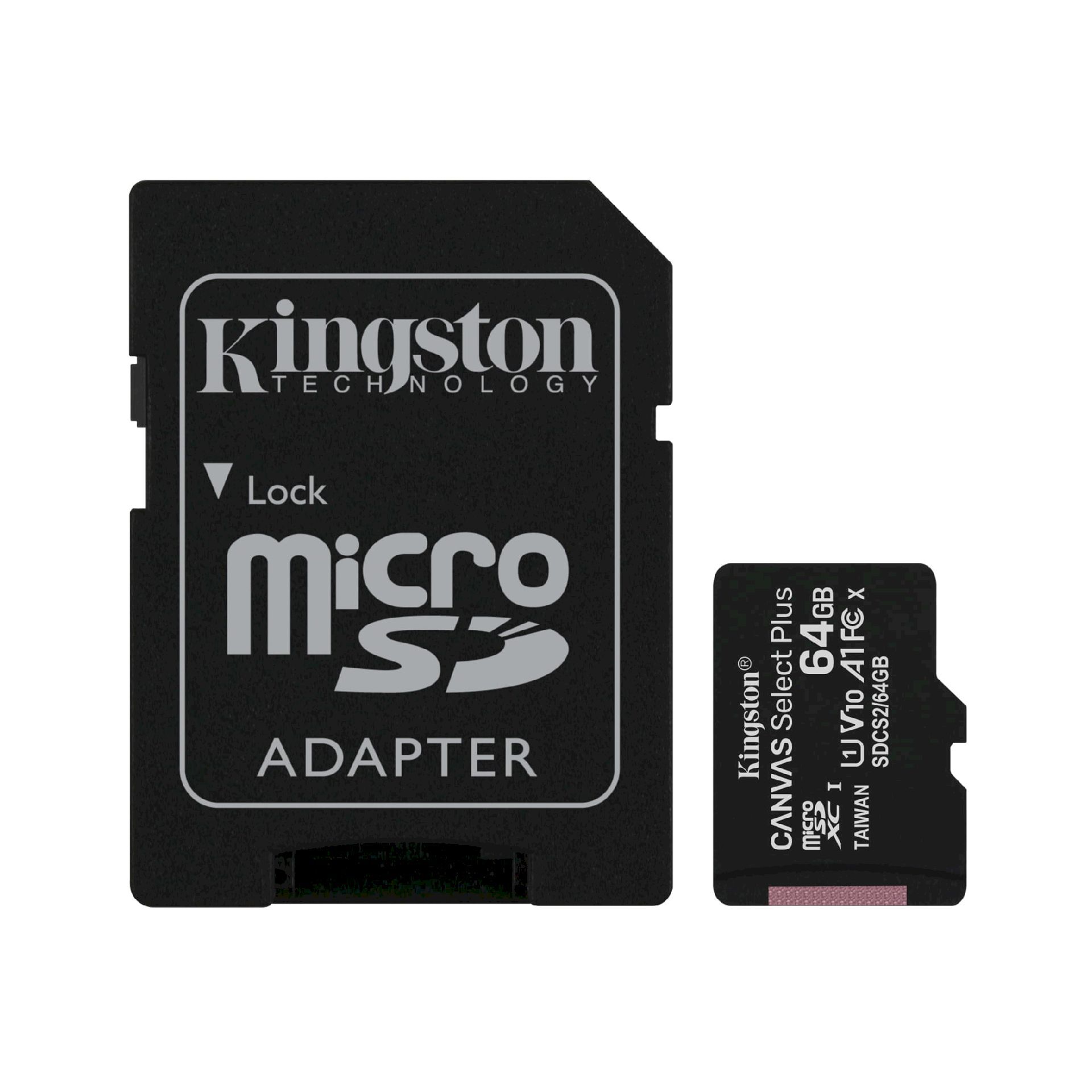SD MicroSD Card  64GB Kingston SDXC Canvas+ (Class10) o.A 3p retail