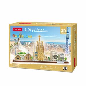 CubicFun CityLine Barcelona Puzzle 3D - Pudełko - Puzzle 3D
