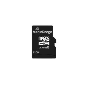 MediaRange MR959 microSDHC memóriakártya 32 GB Class 10+ SD adapter