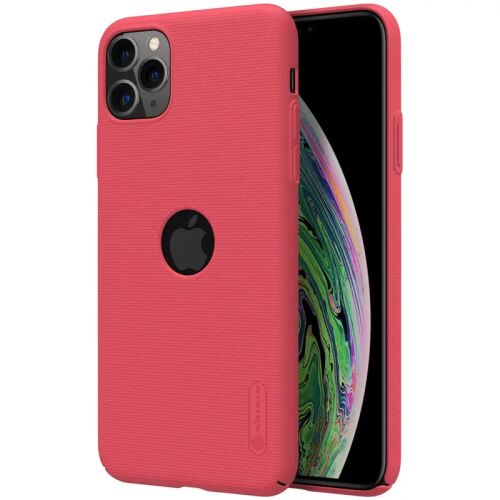 Nillkin Nillkin szuper matt pajzs - Apple iPhone 11 Pro tok logóval kivágással (élénkpiros) 133019874
