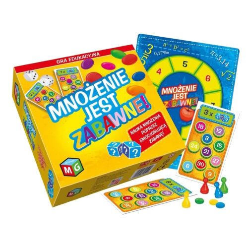 Mnożenie jest zabawne társasjáték alkatrészekkel