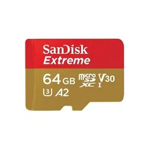 Karta pamięci SANDISK EXTREME microSDXC 64 GB 170/80 MB/s UHS-I U3 ActionCam (SDSQXAH-064G-GN6AA)