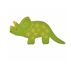 Gryzak dla niemowląt Tikiri Triceratops - Naturalny gumowy gryzak dinozaur - Opieka stomatologiczna dla niemowląt