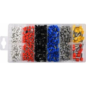 YATO YT-06895 Isolierte Aderendhülsen Set, 685 Stück, verschiedene Farben und Größen - Kabelschuhe