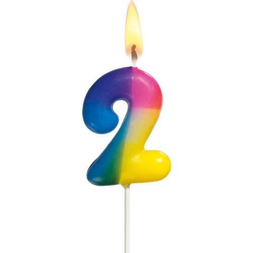 Pelikán születésnapi torta gyertya száma 2 4,5cm SUSY-CARD 133031633