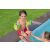 Dziecko w rękawkach Bestway Swim Safe ABC Step C przy basenie